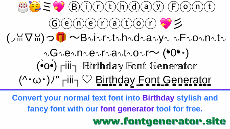 birthday-style-font-generator