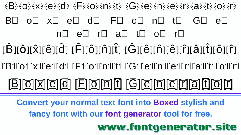 boxed-style-font-generator